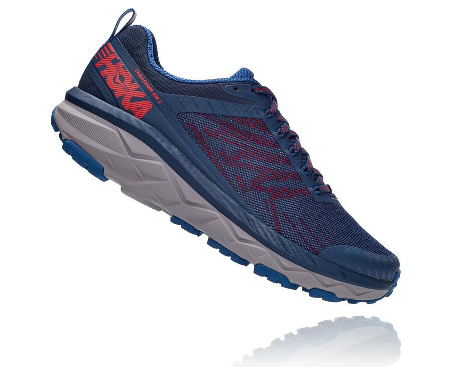 Trail Shoes Mens - Hoka One One Challenger ATR 5 - Navy - RCGDJOW-87